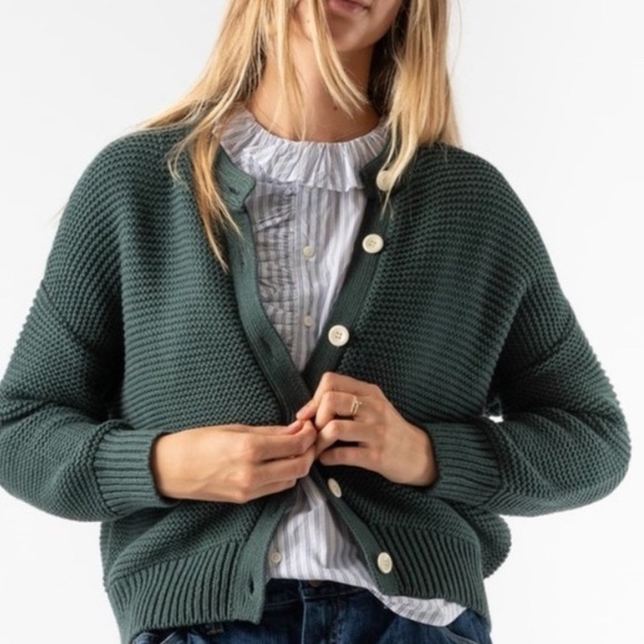 Alex Mill Sweaters - ALEX MILL Nico cardigan in dark spruce